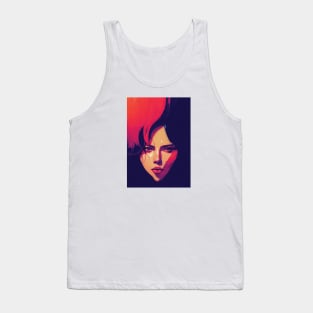 beautiful girl digital art - DESIGN Tank Top